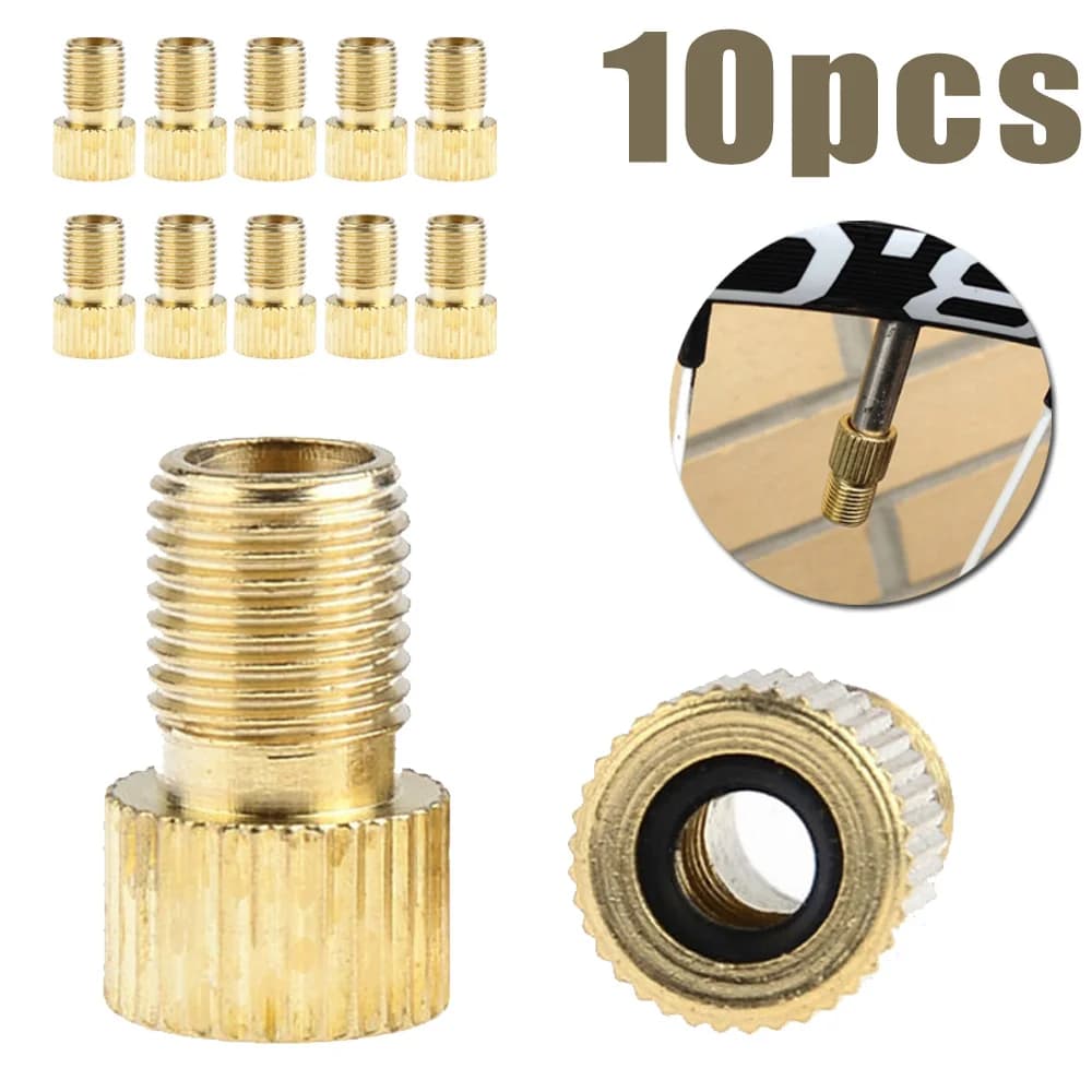 10x adattatori per valvole pompa bicicletta 15x8x8mm per mountain bike moto ciclismo convertitore adattatore accessori per biciclette