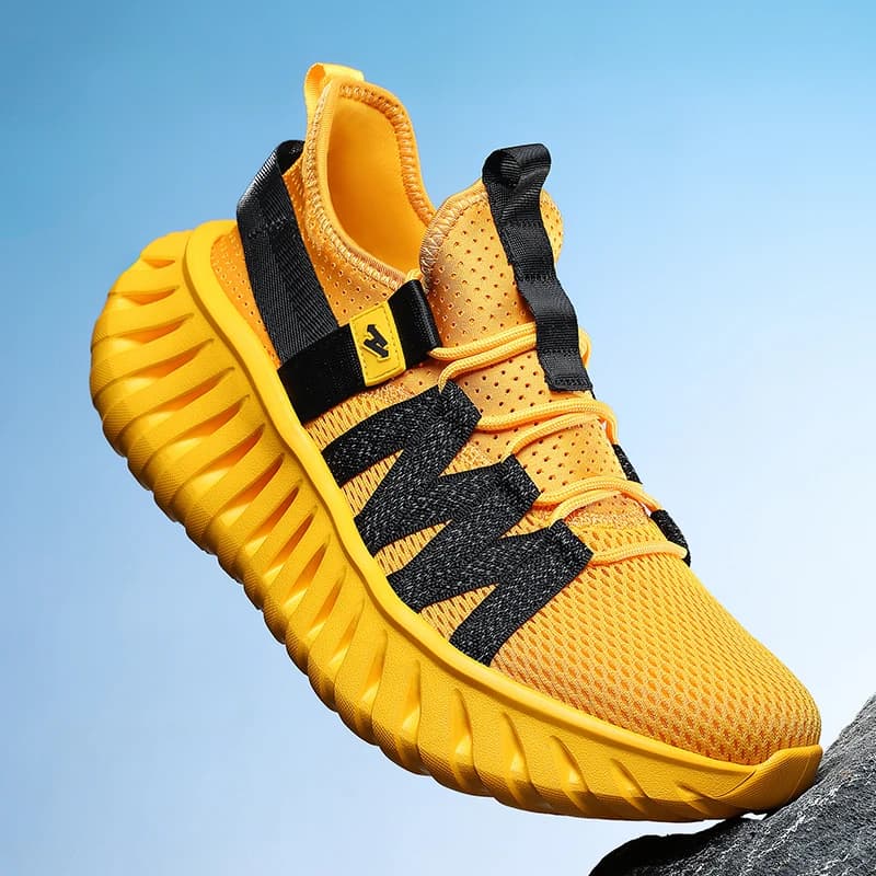 Scarpe da Corsa Sportive da Uomo, Sneakers Traspiranti e Leggere, Scarpe da Corsa per Esterni, Sneakers Atletiche da Passeggio, Casual Nere