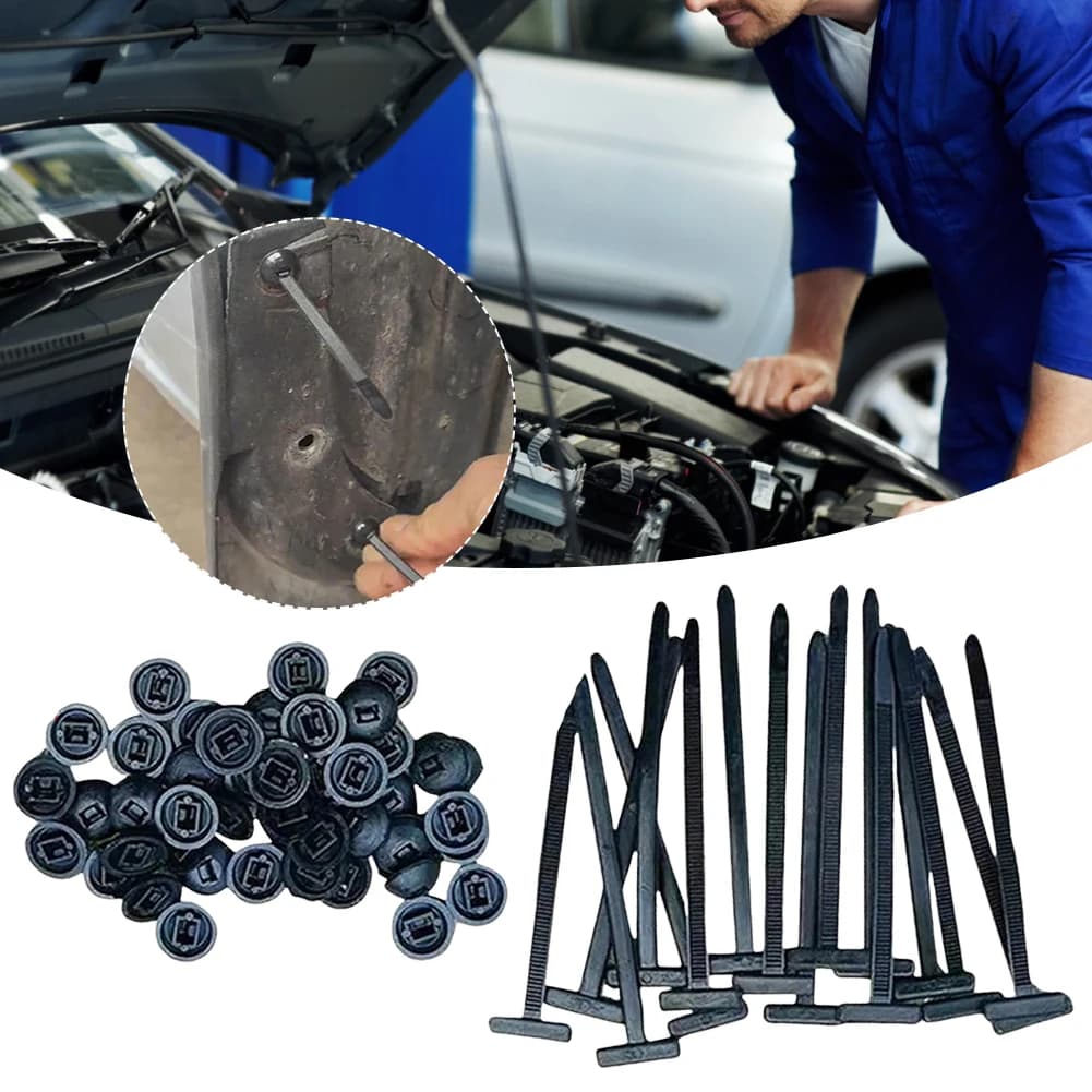 Fascette stringicavo in nylon autobloccanti universali per parafanghi, protezioni motore e fissaggi fai-da-te