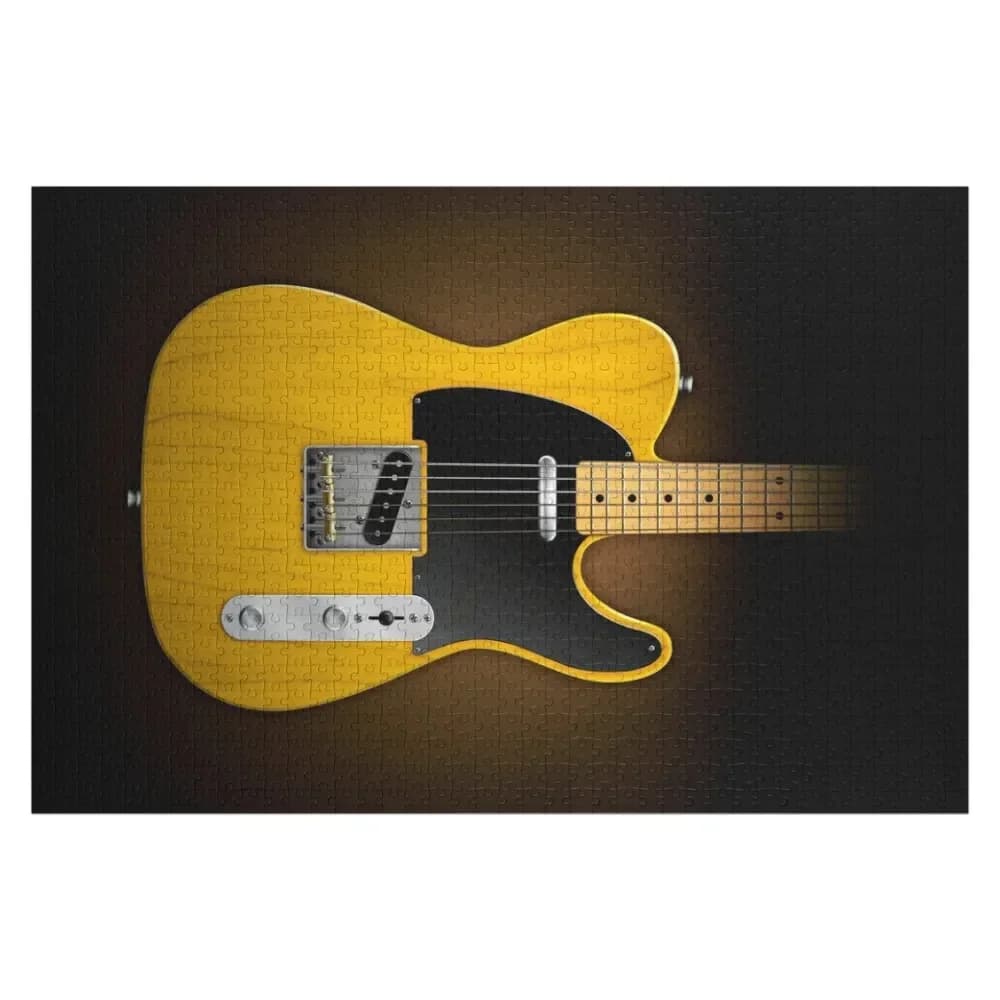 Puzzle in legno a forma di chitarra elettrica, personalizzabile per adulti e bambini, giocattolo personalizzato per bambini