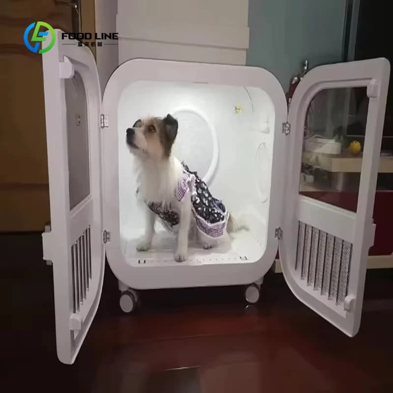 Asciugatrice Automatica Personalizzata per Animali Domestici, Ultra Silenziosa, per Cani e Gatti, 135L, Controllo Intelligente della Temperatura, Asciugatura a 360 Gradi
