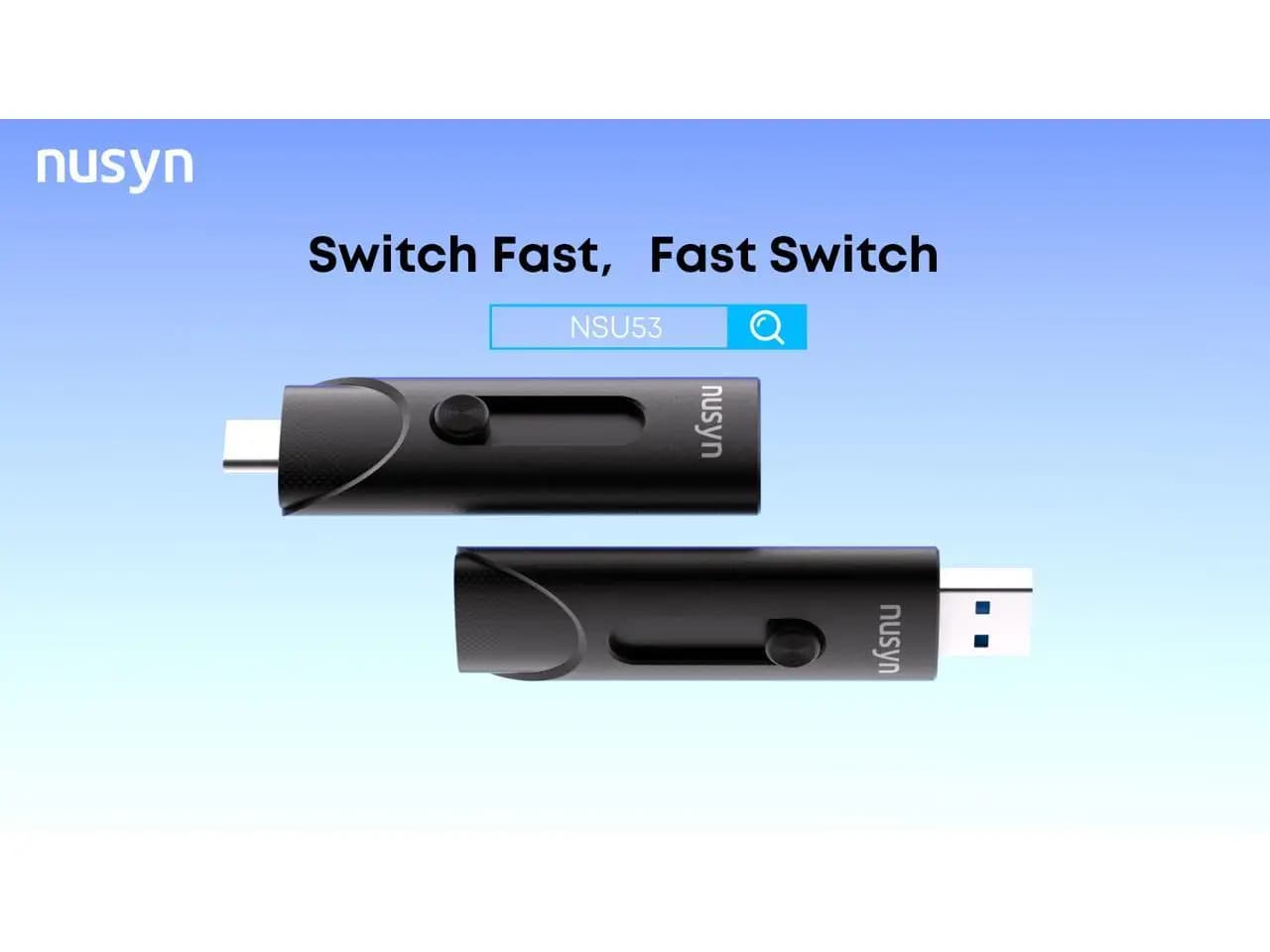 Nusyn NSU53 1TB External SSD / USB Drive - Up to 1050MB/s, 2-in-1 USB-C + USB-A, USB 3.2 Gen2, Portable Solid State Drive for iPhone 15/16+, Android Phones/Tablets, PS4, Windows & Mac - Fast File Transfers for Creators & Photographers