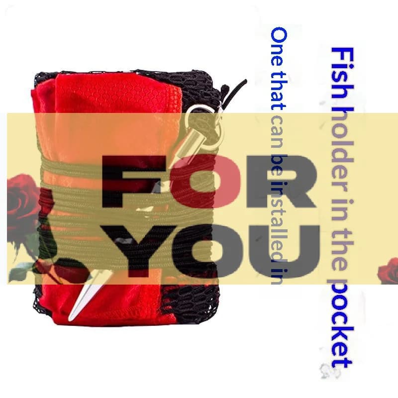 Fishing Mesh Bag Folding Fishing Gear Thickening Small Grid Nets Live Fish Nets Bag Bundle Mouth Net Bag Fishing Supply Storage