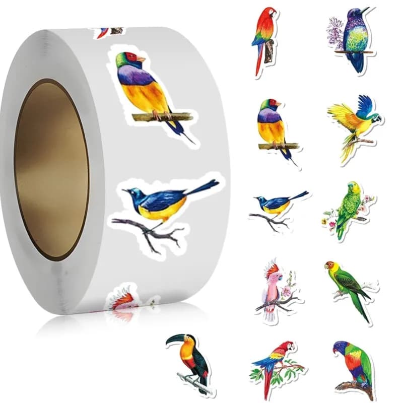 100-500pcs Colorful Birds & Animals Carraffiti Stickers Set for DIY Phone Guitar Laptop Notebook Suitcase Cup Stationery