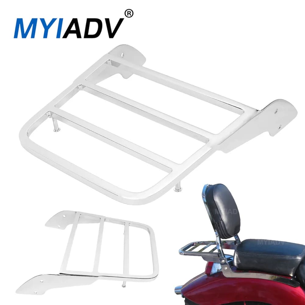 Moto Posteriore Sissy Bar Schienale Cargo Carrier Portapacchi Per Honda Shadow Spirit VT750DC VT400 VT600 VT1100 VF250 VF750