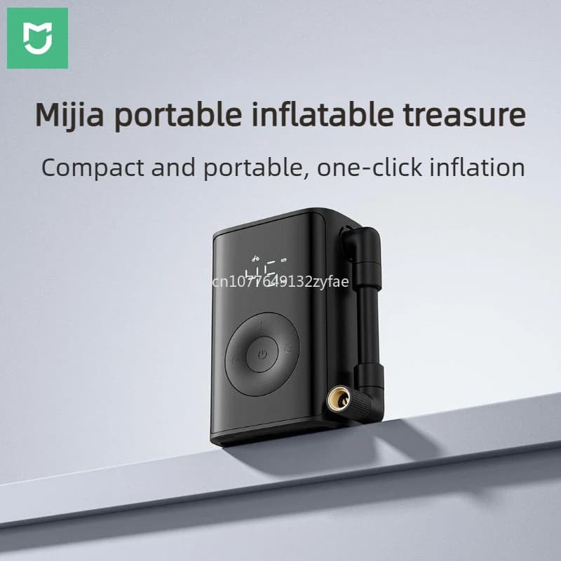 Pompa d'Aria Portatile Mijia, Gonfiatore Elettrico 150PSI con Rilevamento Pressione Pneumatici, Display LED e Illuminazione