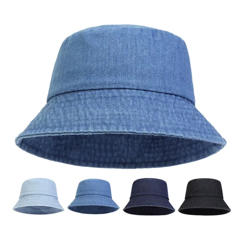 Cappelli a Secchiello Unisex in Cotone Lavato, Moda Primavera-Estate, Versatili, Parasole, Casual per Esterni, Cappelli da Pescatore