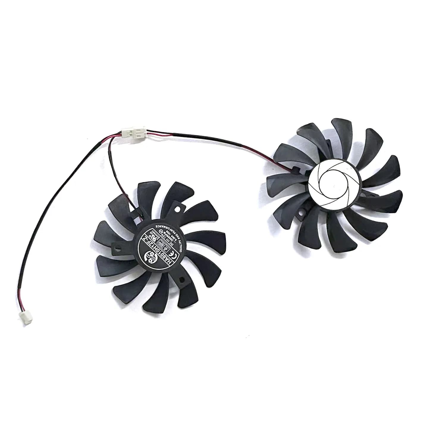 Ventole di raffreddamento per schede video MSI GTX 1050 2GT OC 1050TI 4GT, 2 pin 75mm HA8010H12F-Z, ventola di raffreddamento GPU GTX1050 di ricambio