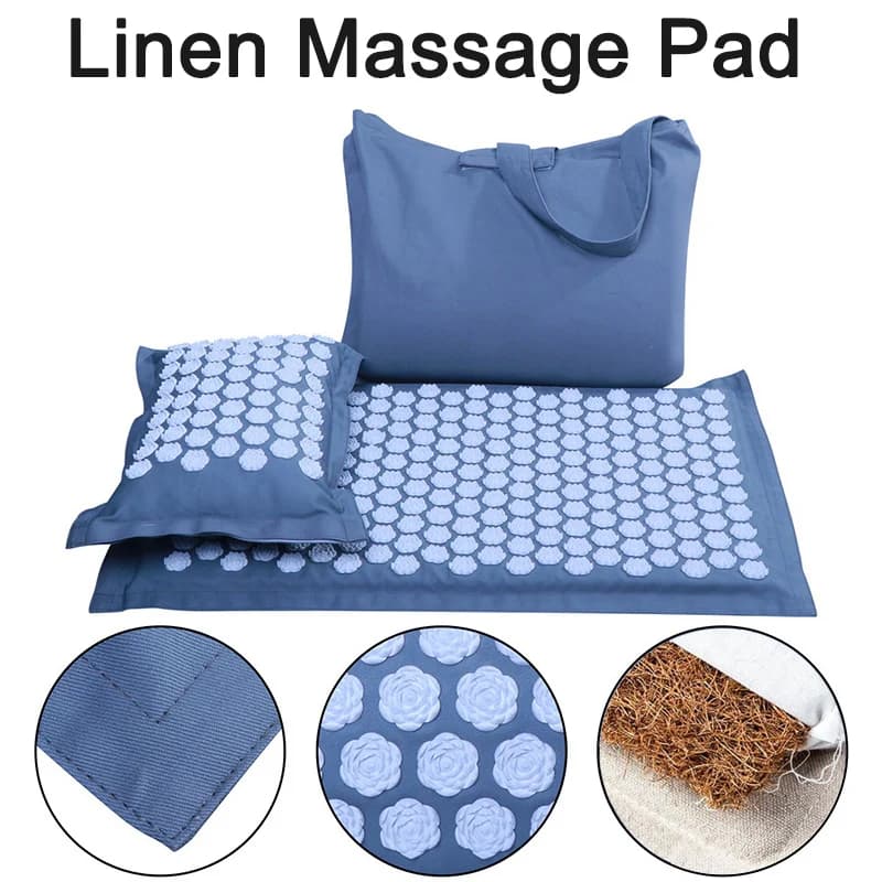 Lip Type Massage Mat Yoga cushion Relieves muscle pain Relieve with buckwheat shell Back cushion Elastic sponge with body tip