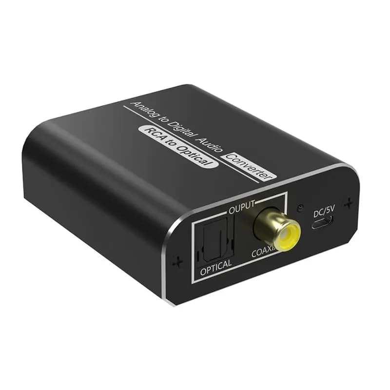 Smart-Per PS5 For TV Audio Converter from RCA to optical/coaxial compatible Audio Adapter from analog to digital