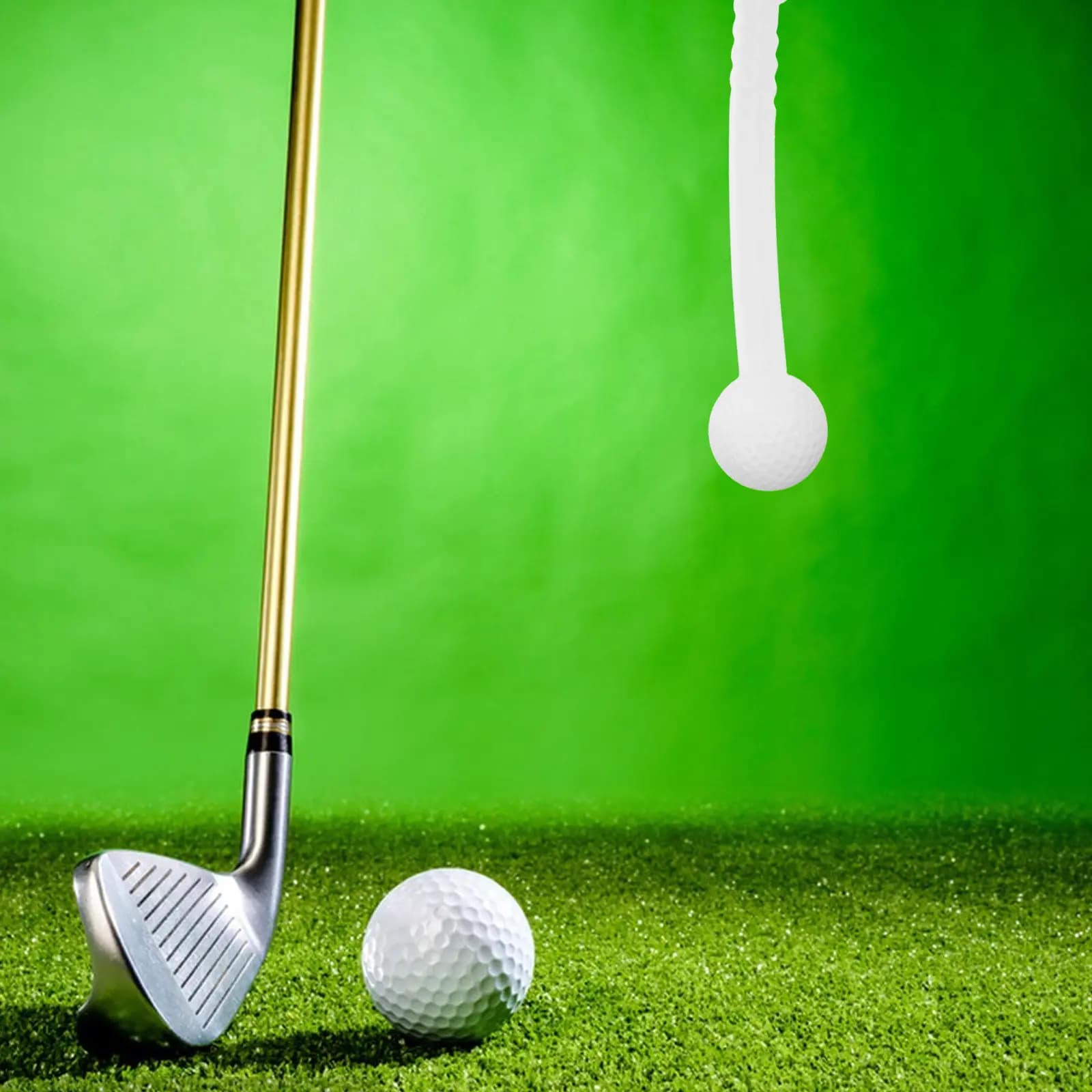 Dispositivo di Allenamento per Golf Portatile, Bastone con Palla Solida, Trainer Leggero per Pratica di Golf Indoor e Outdoor