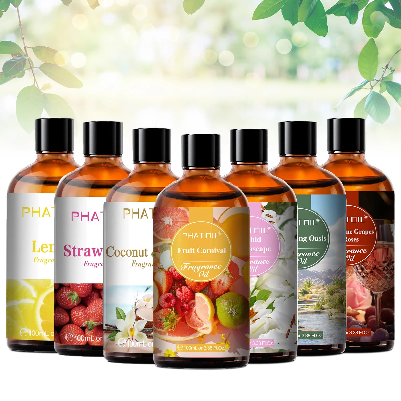 PHATOIL 100ml Aroma Scent Oil Fresh Linen Chewing Rubber Children's Powder Angelo Aromatherapy Essential oils for the production of candles on the skin