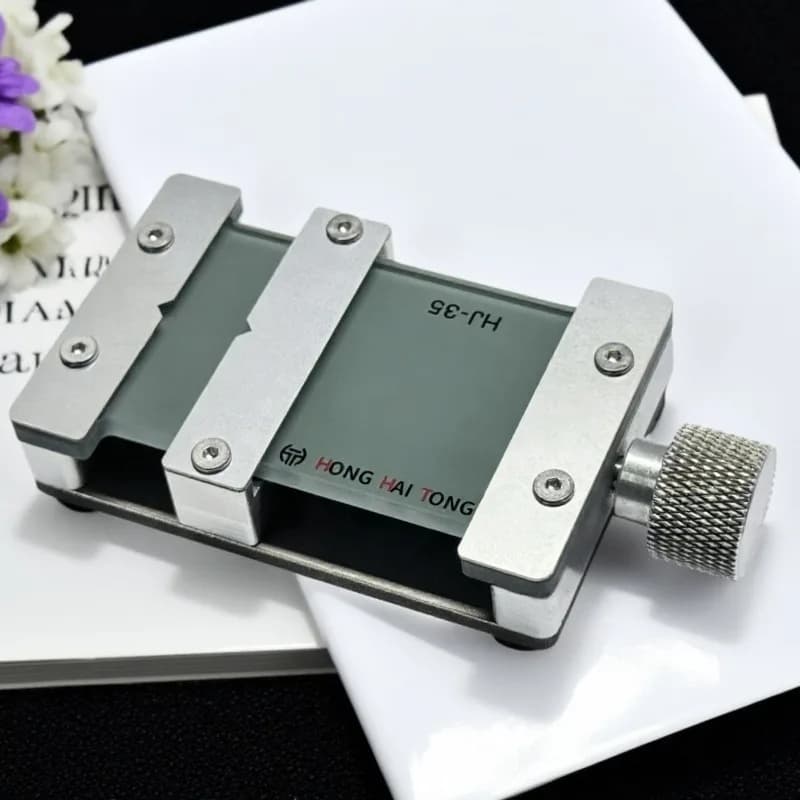 HONG HAI TONG HJ-35 Supporto universale per saldatore di chip Il vetro isolato riduce la dissipazione del calore per la rimozione della colla del chip della CPU