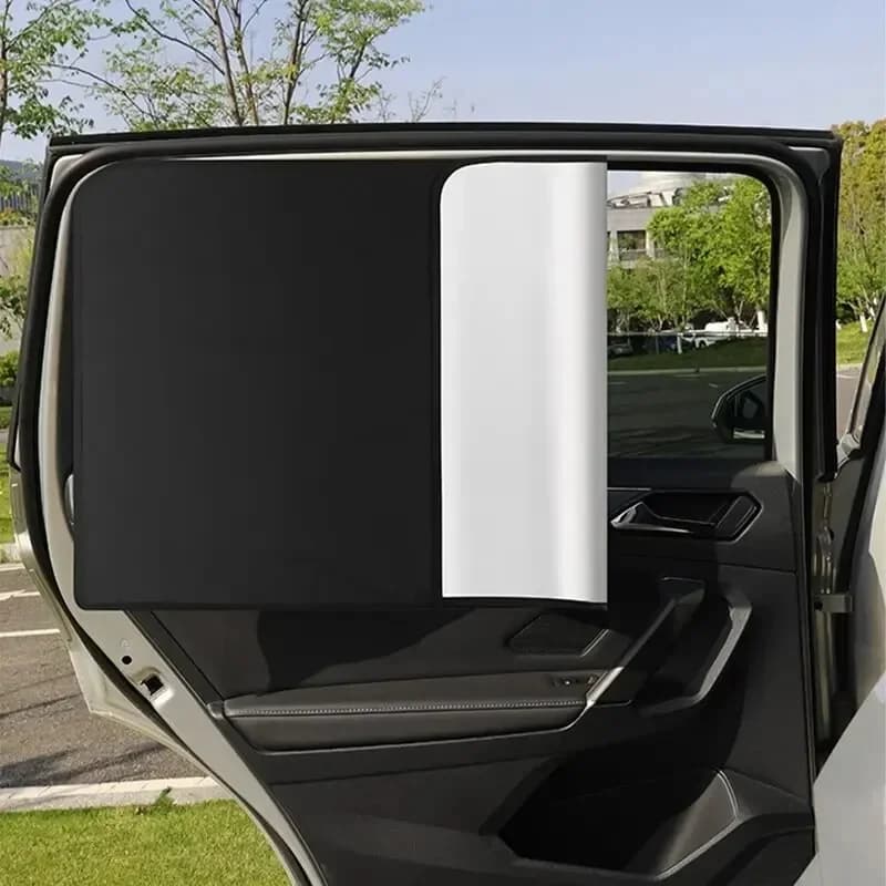 Magnetic Car Window Sun Shade Privacy UV Reflection Anti Glare Curtains