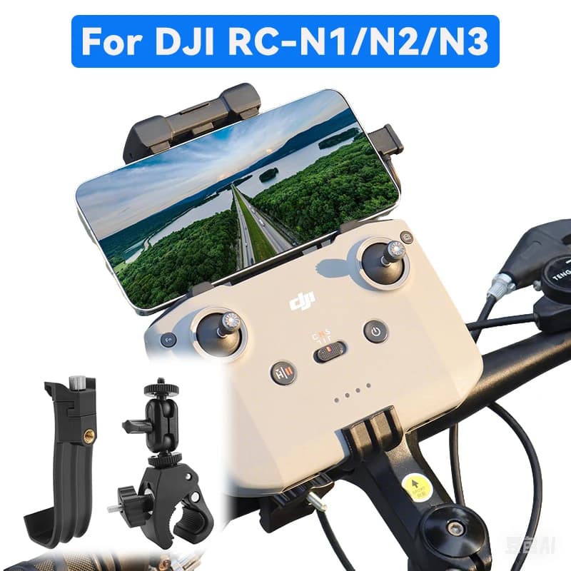 Supporto per bici per controller DJI RC-N1/N2/N3 Supporto per manubrio moto per accessori DJI Mini 3/4 Pro /NEO/ Mavic 3/3 Pro