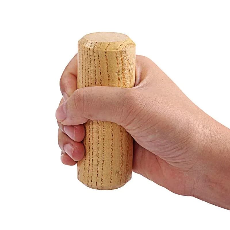 1 Pezzo Cilindro Sonoro Maracas in Legno, Strumento Musicale Ritmico, Giocattolo Educativo per Bambini, Divertimento per Feste di Compleanno e Carnevale
