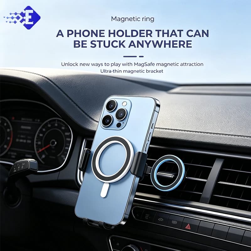 1PCS Magnetic Wall Mount Sticker Strong Adsorption Magnet Bracket Universal Portable Stand For Smartphone Tablet Multiple