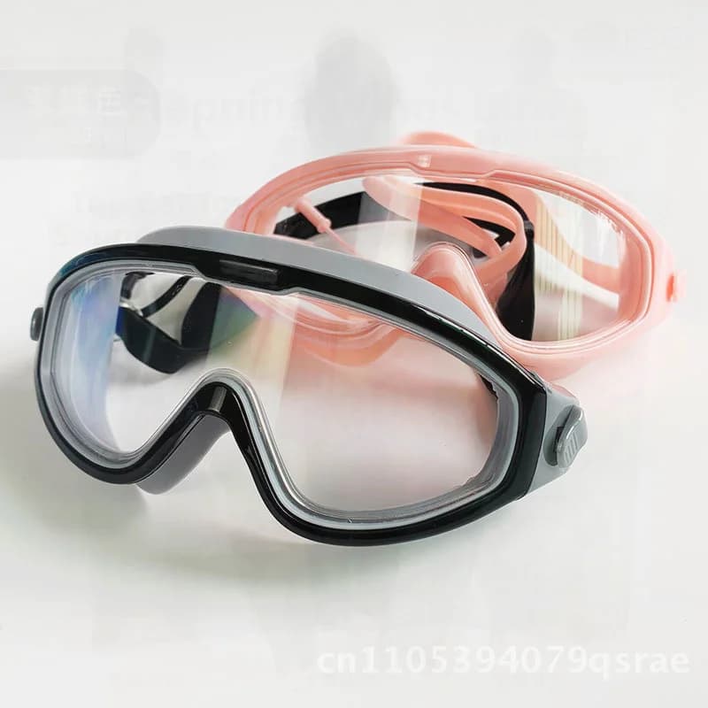 Children's Swimwear Diving Occhialini With Large Frame HD Waterproof Dustproof For Boys And Girls Professional Swimming Equipment