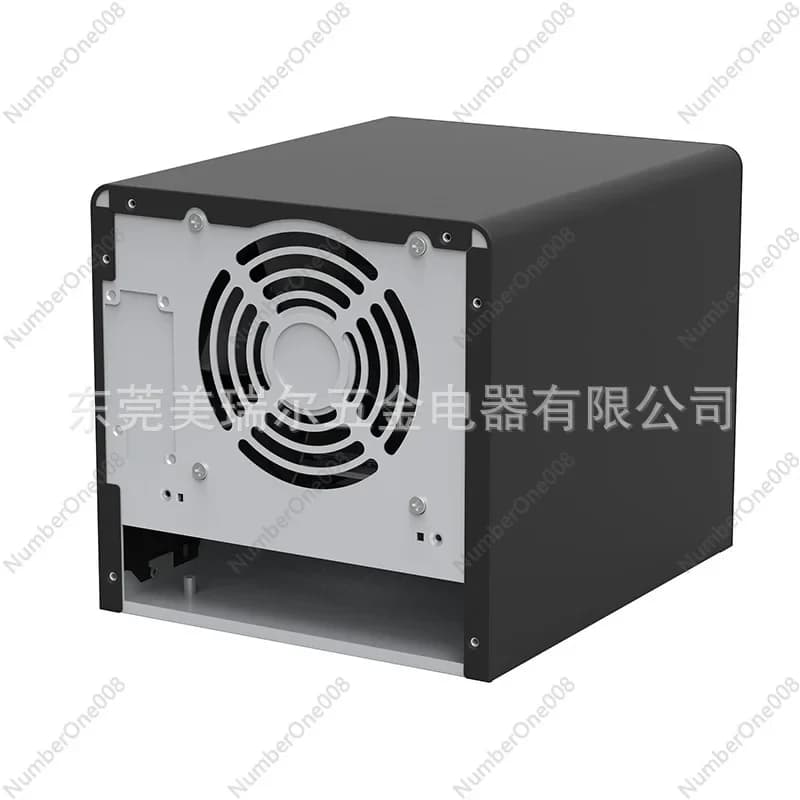 Chassis NAS Nero Quadrato a 4 Bay, Case Server in Alluminio, Best Seller di Fabbrica