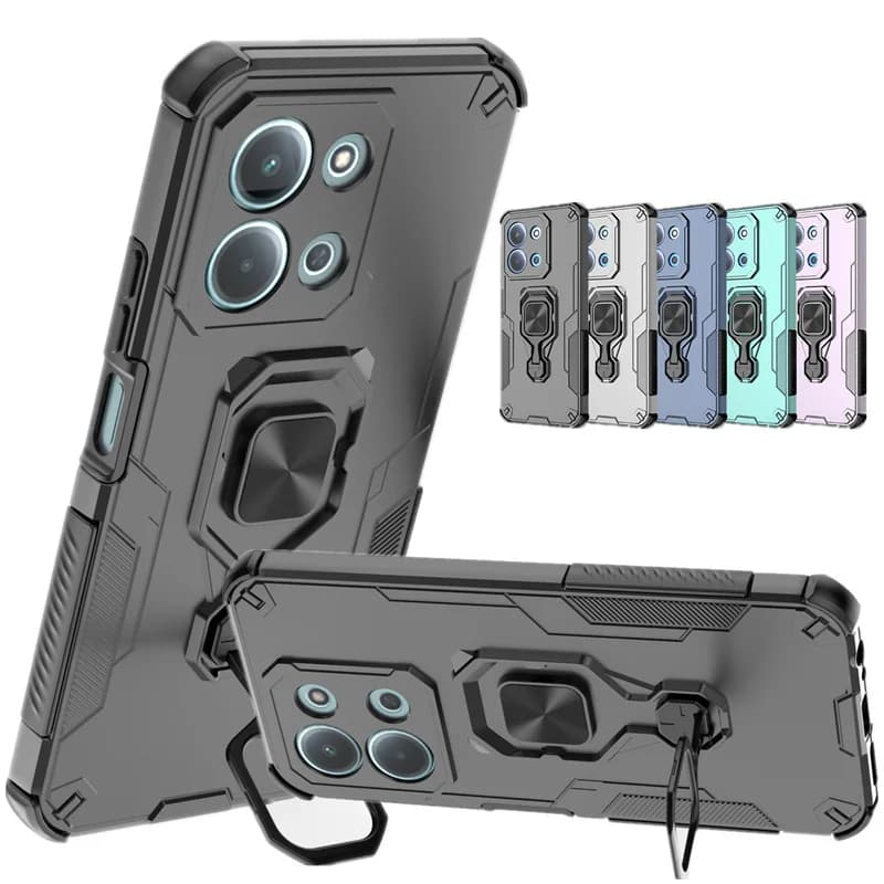 Case with stand for Xiaomi Poco C85 4G Cover Protective Ring Support Magnetic Clamp Shell Fundas Coque