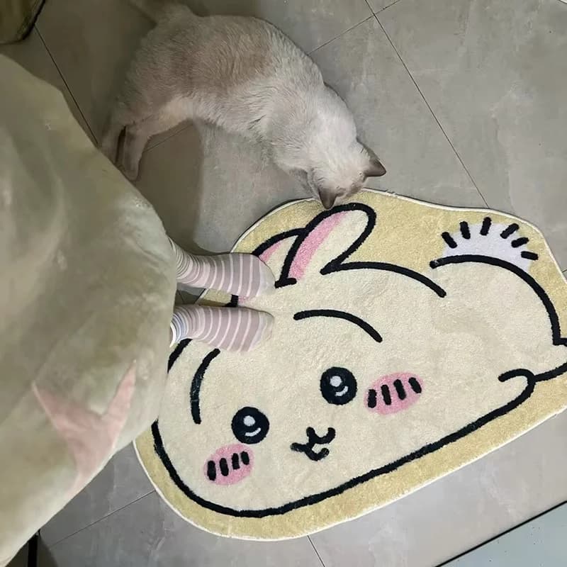 Soft non-slip carpet for bedroom, living room, bedside table, decorative mat, perfect for home for rent, warm home decoration, ideal