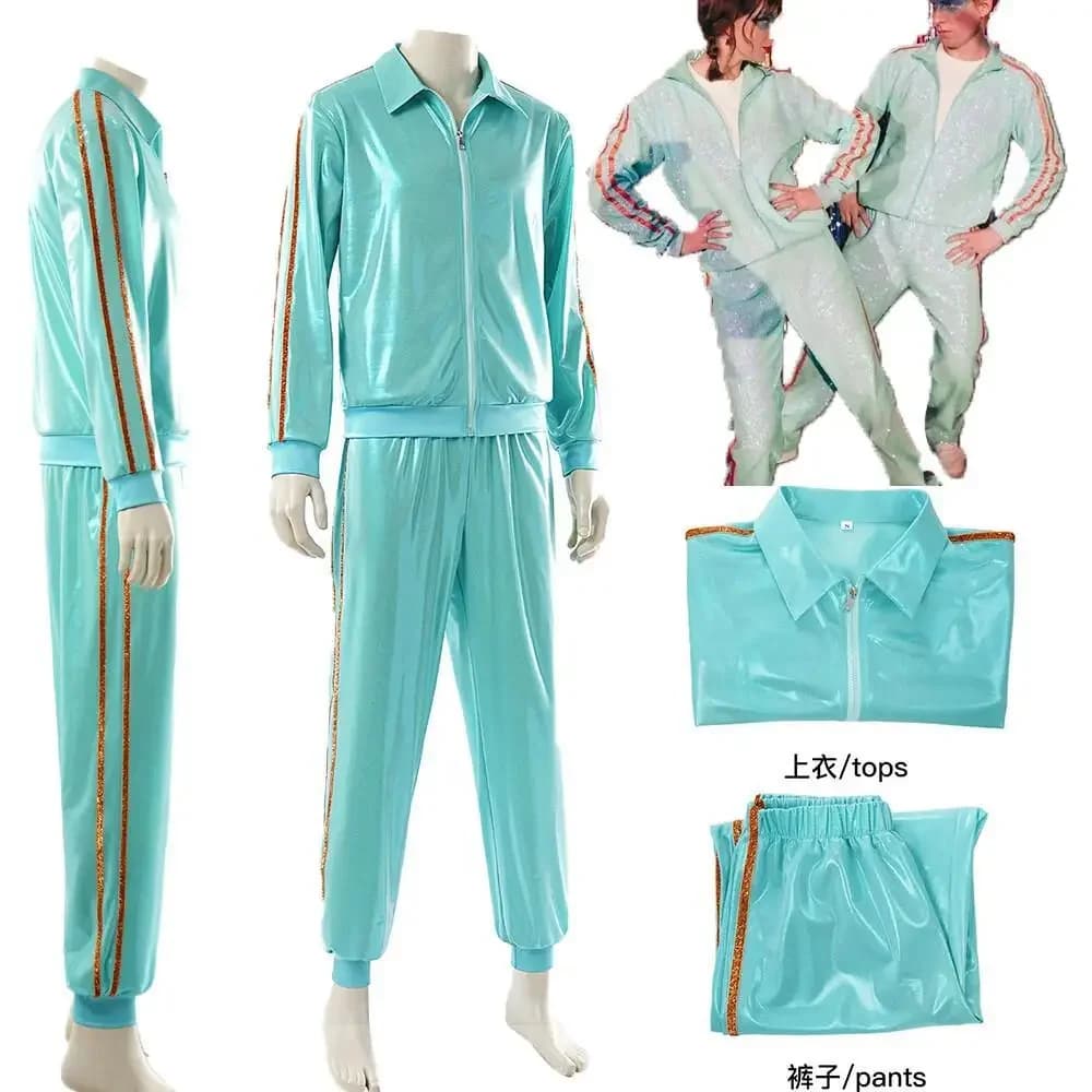 Disguise 80s Party Taylor Cosplay Sportswear Stage 2 Piece Set Halloween Adult Women Men Costume Pants Costume Party Cosplay