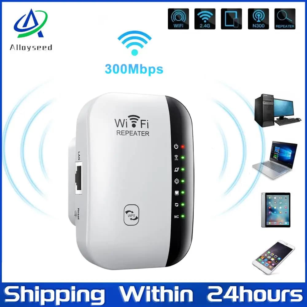 Ripetitore WIFI wireless Router 2.4G Estensore di portata Wifi 300Mbps Amplificatore di segnale Wi-Fi Adattatore scheda di rete 802.11N per PC