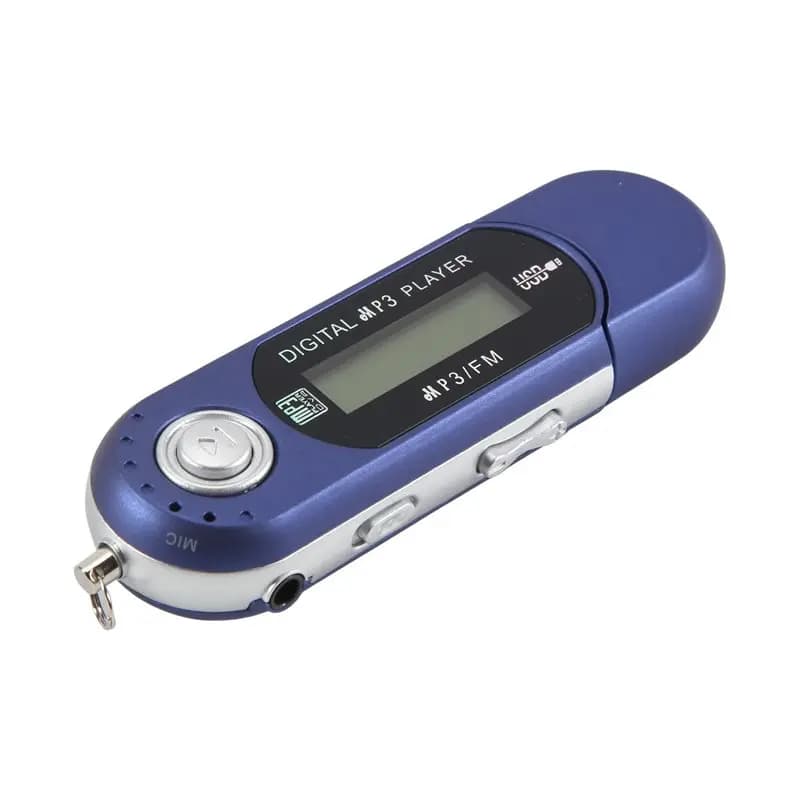 ABDW-Mini Lettore MP3 USB 2.0, Piccolo Flash Drive Multilingue con Schermo LCD, Jack Audio da 3,5 mm, Spegnimento Automatico, Durevole
