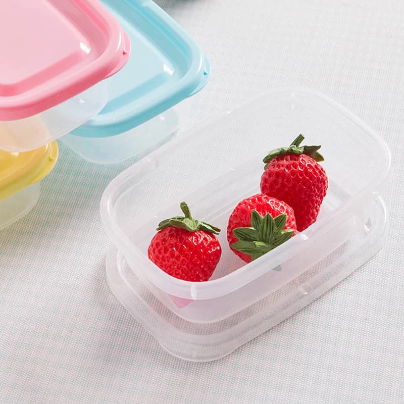 【Q】Contenitore per Pranzo Rettangolare da Microonde, Portatile, per Bambini, Scuola, Ufficio, Stile Bento