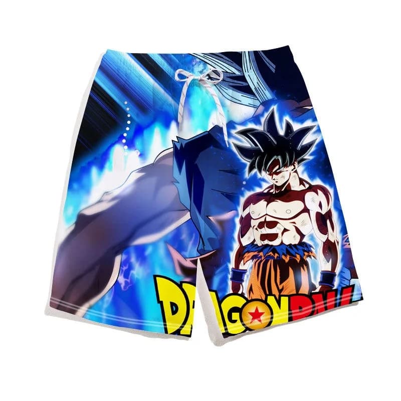 Children's Shorts with Dragon Ball Print 2026, Children's Beach Shorts, Quick Drying Swimwear with Animated Cards