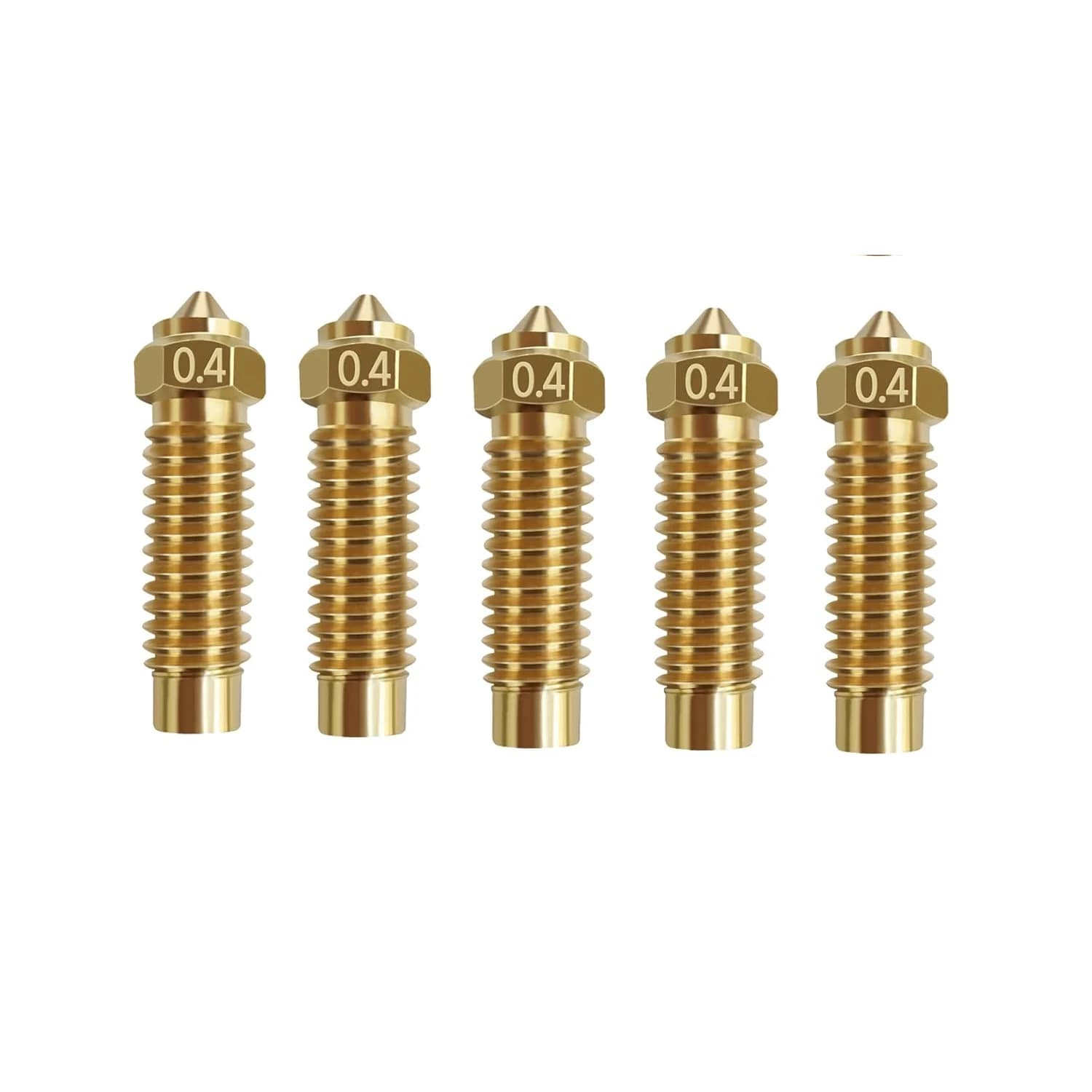 Kit di 5 ugelli per Elegoo Neptune 4 Plus, parti per stampante 3D, kit di 10 ugelli in ottone da 0,4 mm per Elegoo Neptune 4 Plus/Neptune 4
