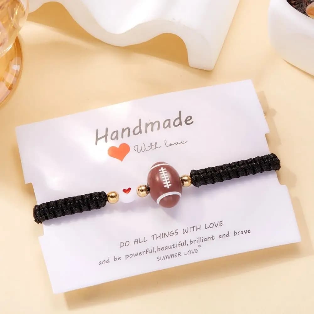 Korean Style Resin Handmade Sporty Bracelet for Basketball, Baseball and Volleyball