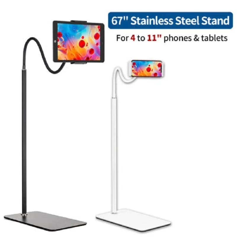 Supporto da pavimento universale in acciaio inossidabile da 67 pollici supporto per Tablet supporto per telefono treppiede per iPad Samsung Xiaomi Huawei Support