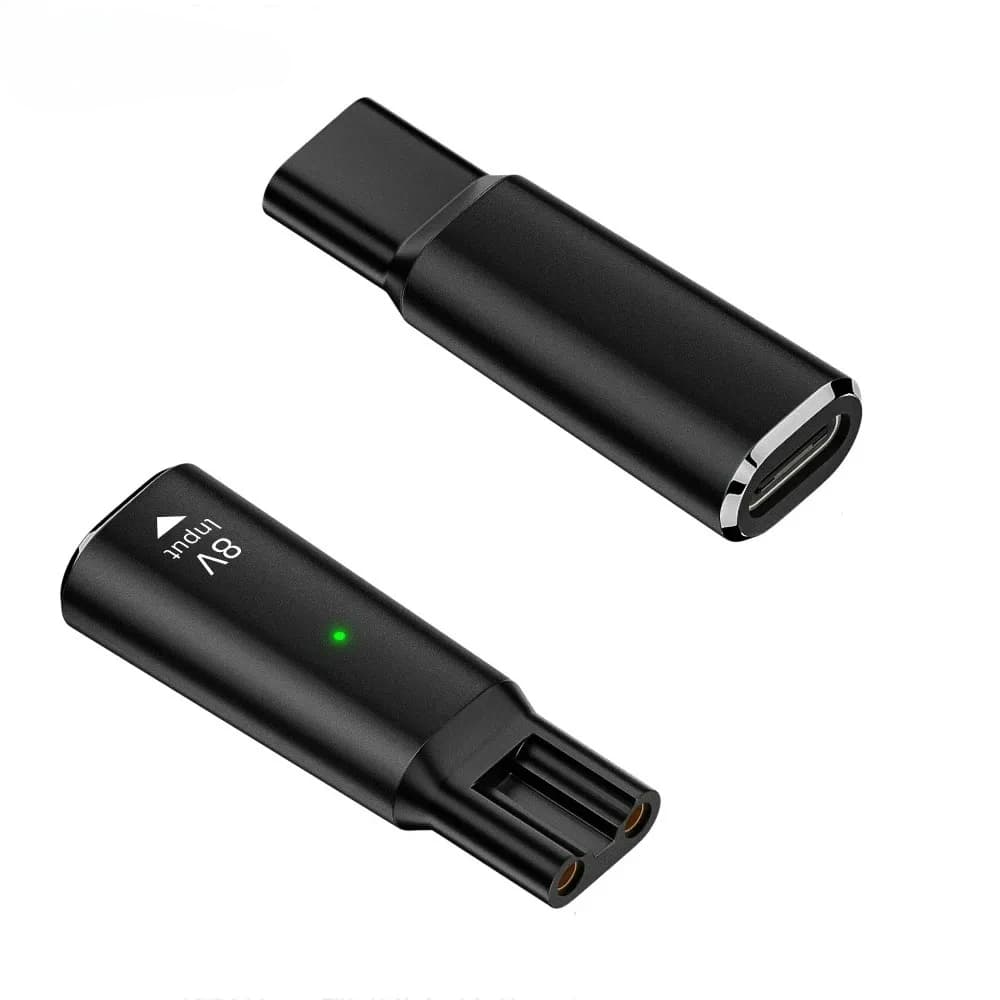 8V HQ850 Type-C Shaver Charger Adapter Charging Converter for Philips Norelco Oneblade QP2530 QP2630 Electric Beard Trimmer