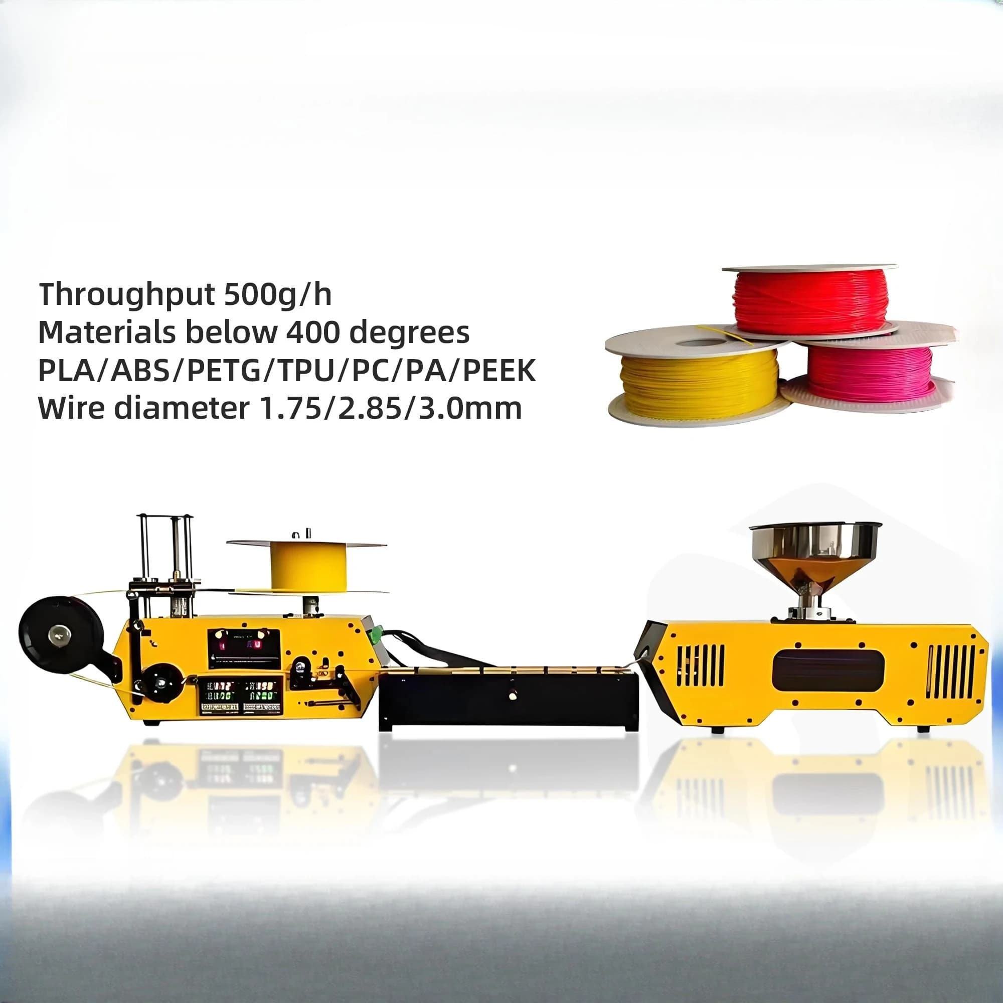 3D Desktop Filament Extruder High Precision 3D Printing Consumables Extruder 3D Printing Filament PLA ABS PE Extruder