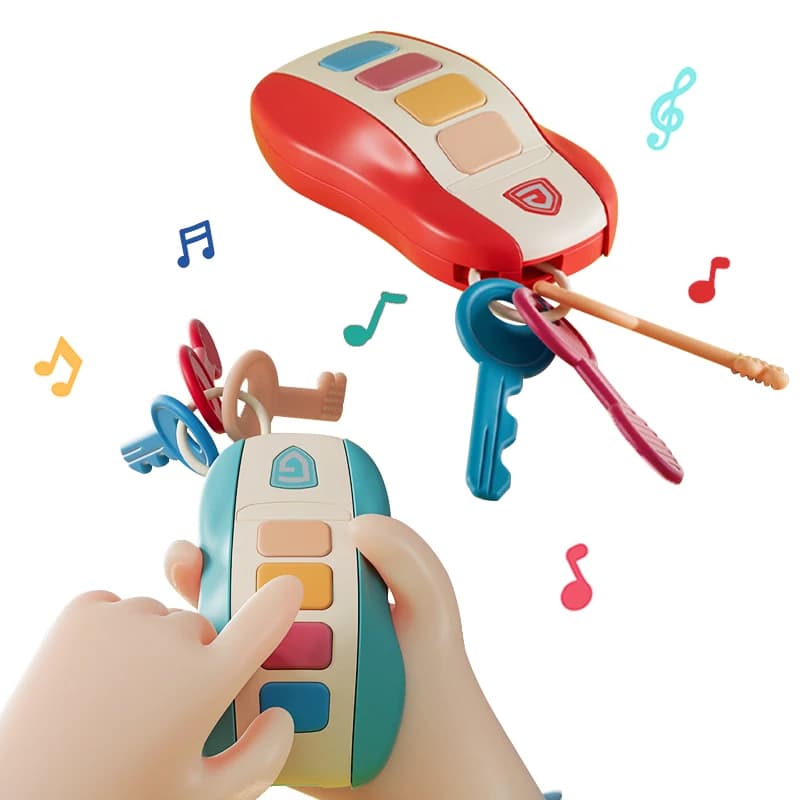 Giocattoli per bambini Chiave musicale per auto Vocali Voce per auto remote intelligenti Fai finta di giocare Giocattoli educativi per bambini Suono Canto Giocattoli Regali di Natale