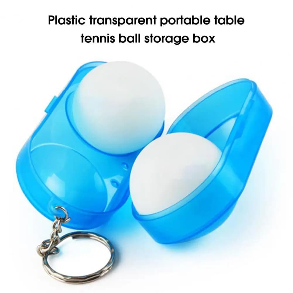 Scatola per palline scatola da ping pong antiruggine scatola da ping pong resistente alla ruggine di qualità ultraleggera trasparente