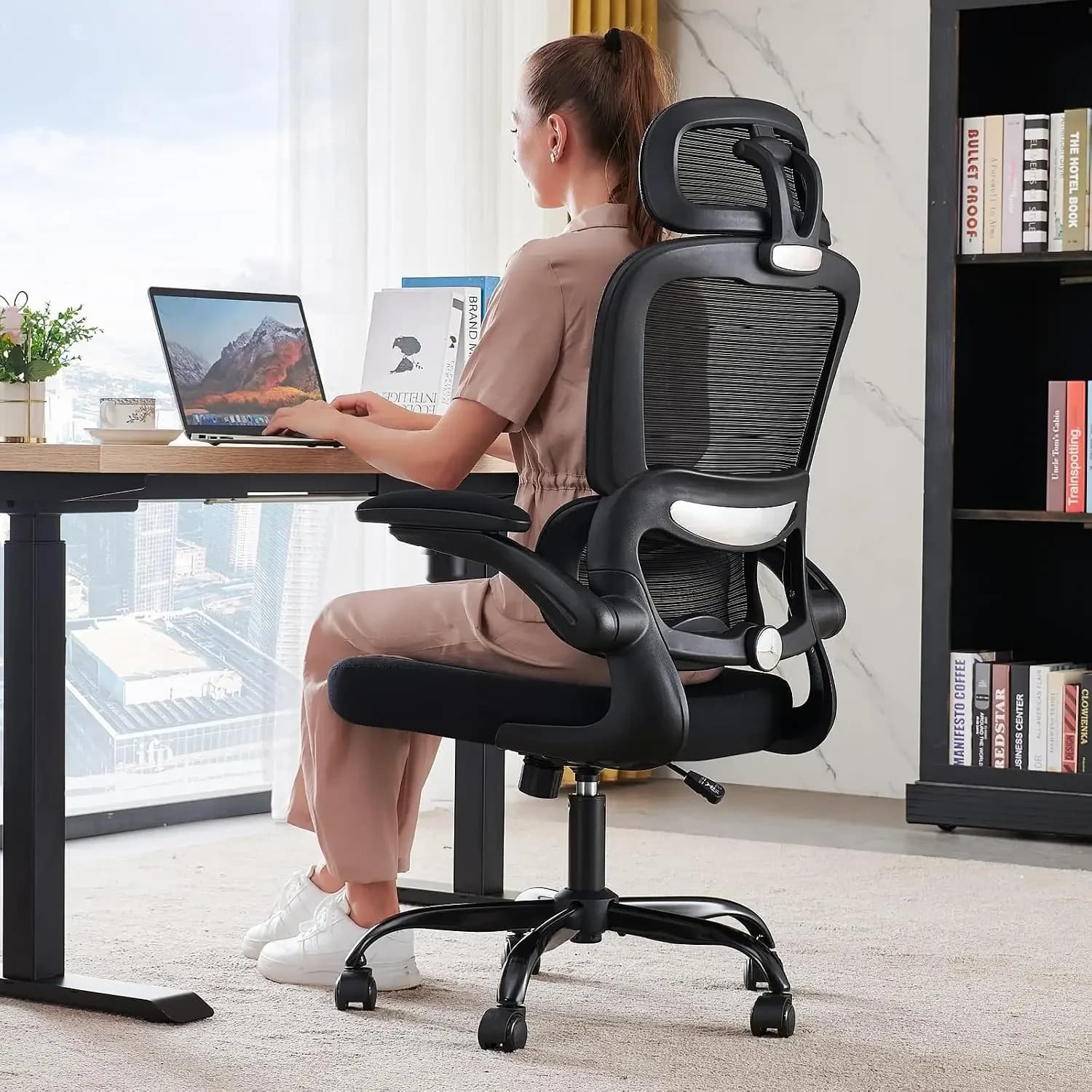 Office Chair Ergonomic Desk Chair - Gaming Chair with Lumbar Support