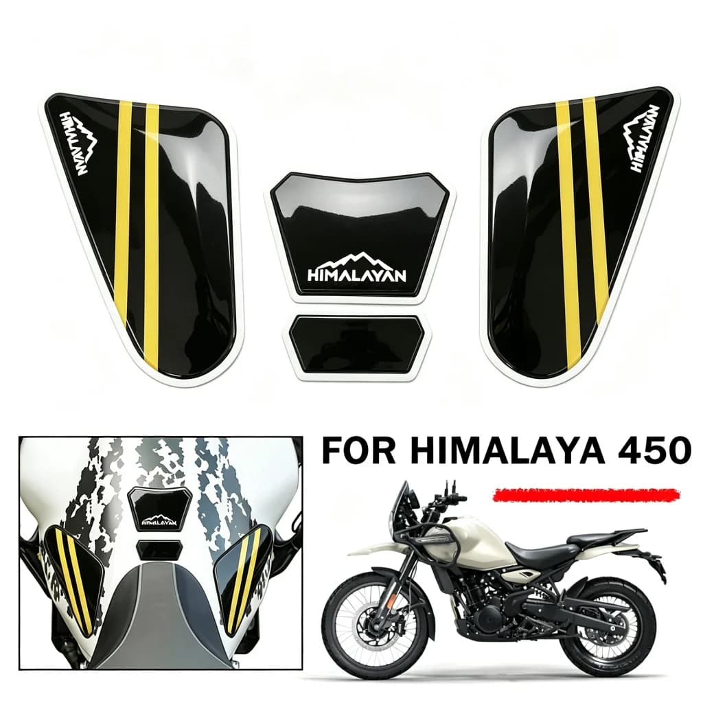 For Himalaya 450 HIMALAYAN450 2024 2025 Motorcycle Non-slip Side Fuel Tank Stickers 3D Epoxy Resin Sticker HIMALAYAN 450