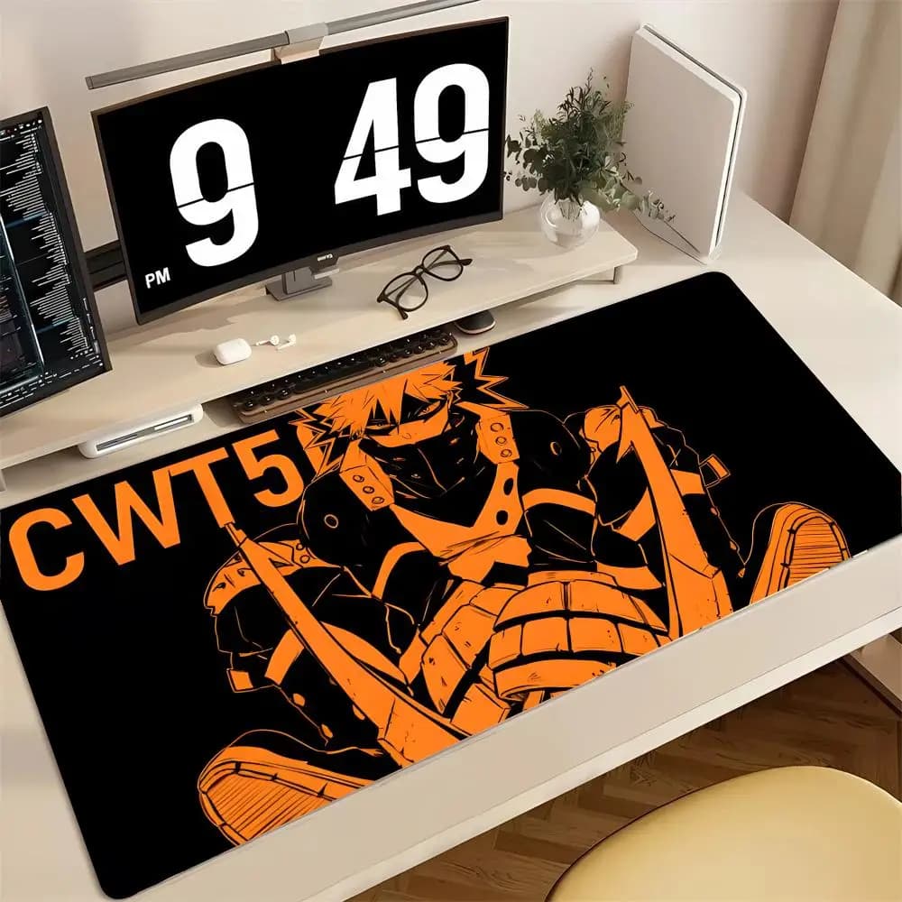 My Hero Academia Katsuki Bakugo mouse mat, big mouse mat, keyboard mat and computer desk with reinforced edges