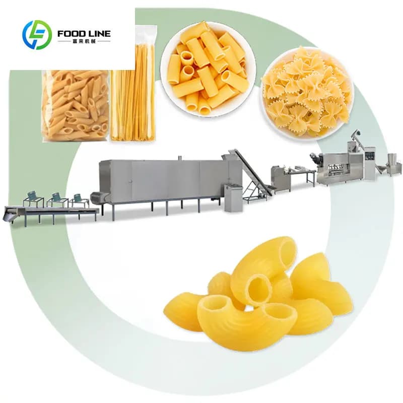 FOODLINE Linea di Produzione Personalizzata per Spaghetti, Maccheroni e Pasta di Mais, Macchina Estrusore per la Fabbricazione