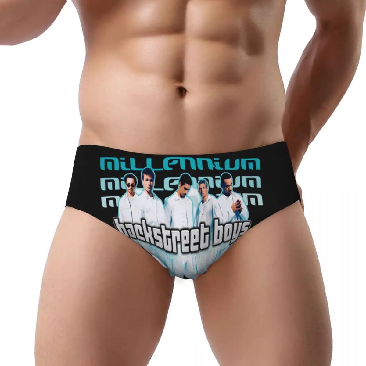 Uomini personalizzati Backstreets Pop Music Ragazzi Mutande Comfort Slip Intimo