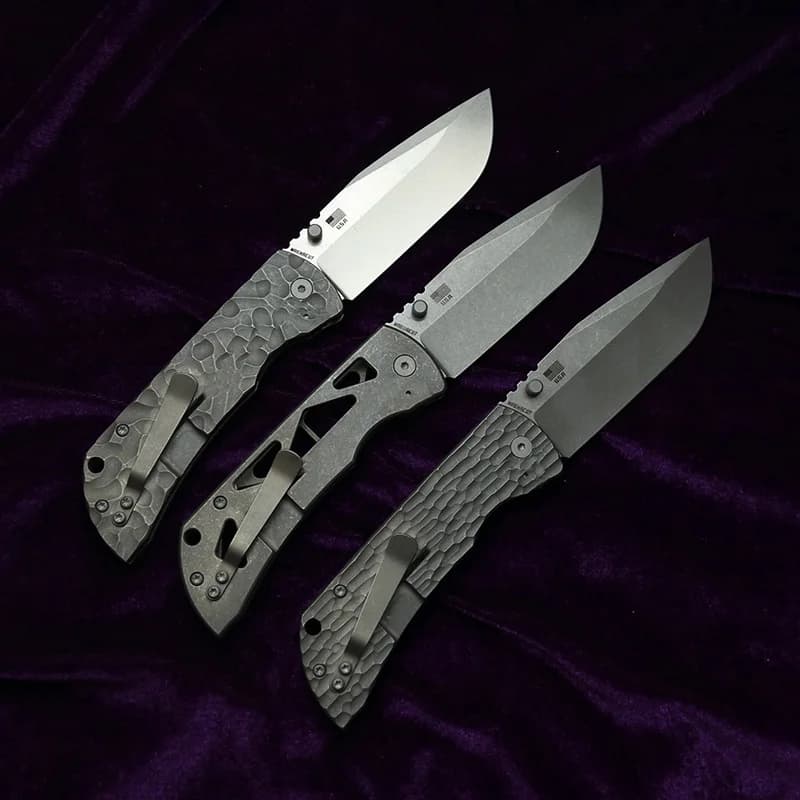 LEMIFSHE Made 3.5 Mac2 Titanium Handle 154cm Mark MagnaCut Logo Ceramic Bearings Fishing Camping Outdoor EDC Tool Utility Knife