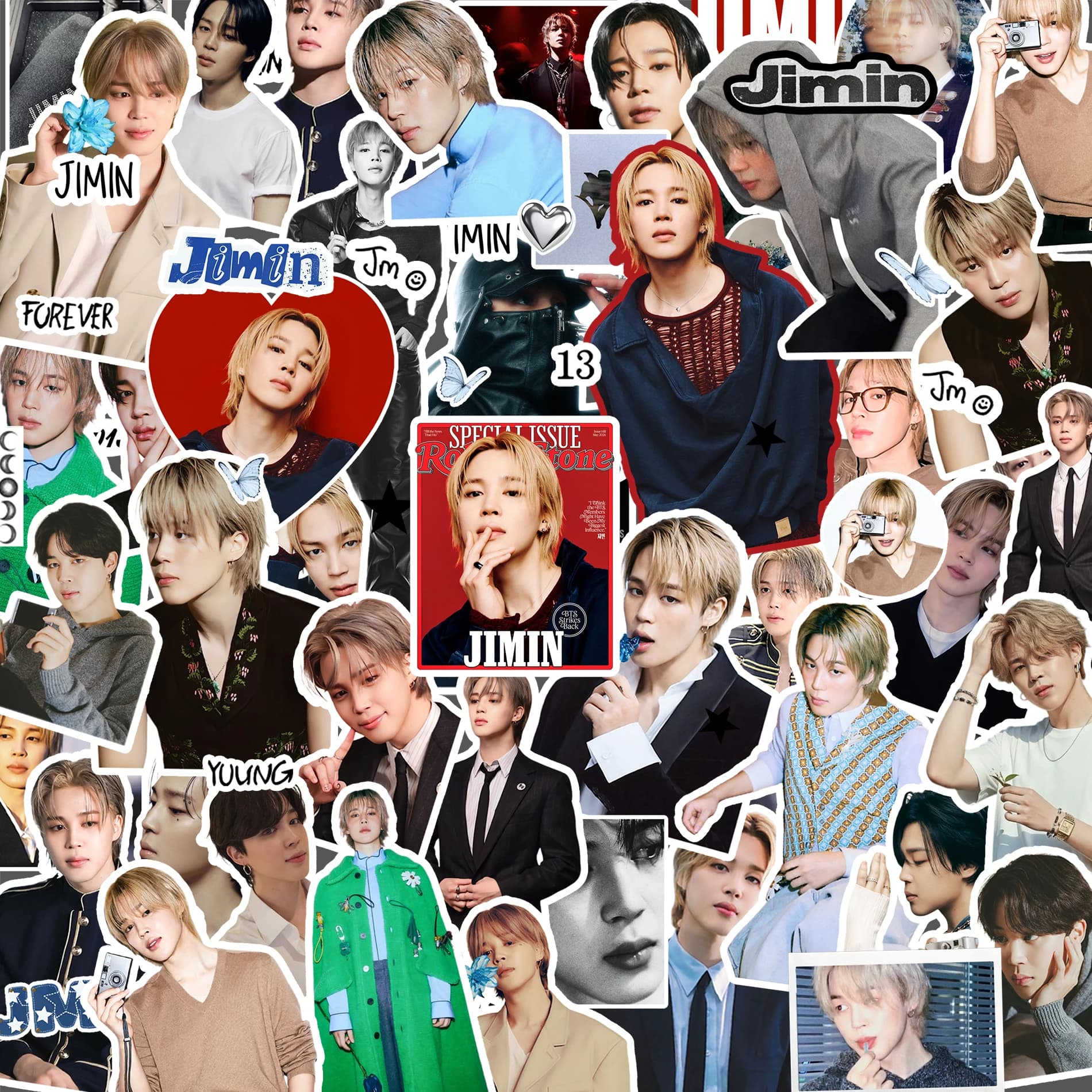 6 SHEETS IN 1PACK,B-BTS,K-pop,ARMY OT7, ARIRANG （JIMIN）themed Sticker Set.