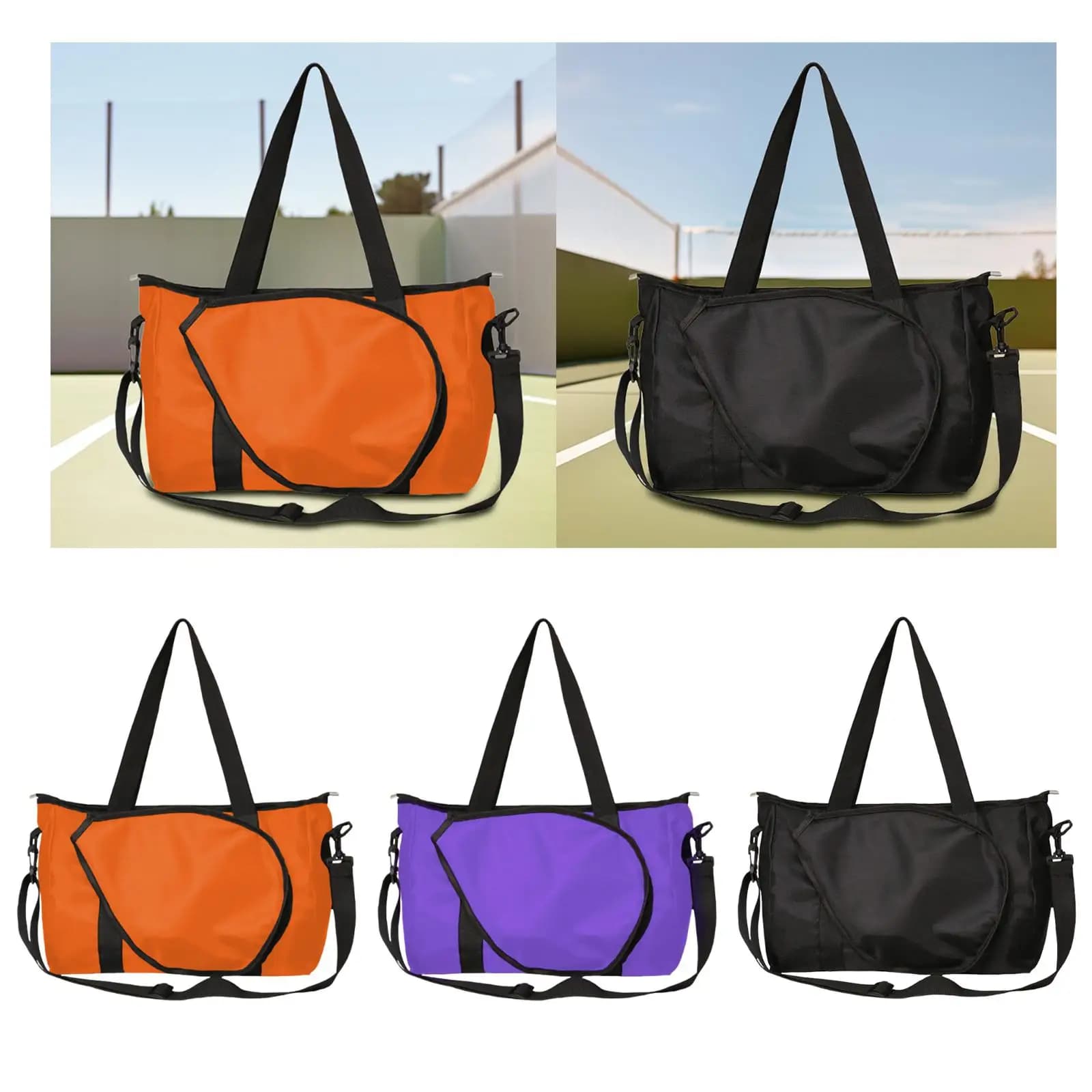 Borsa per racchette da badminton Borsa per racchette da tennis Chiusura con cerniera Impermeabile Leggera
