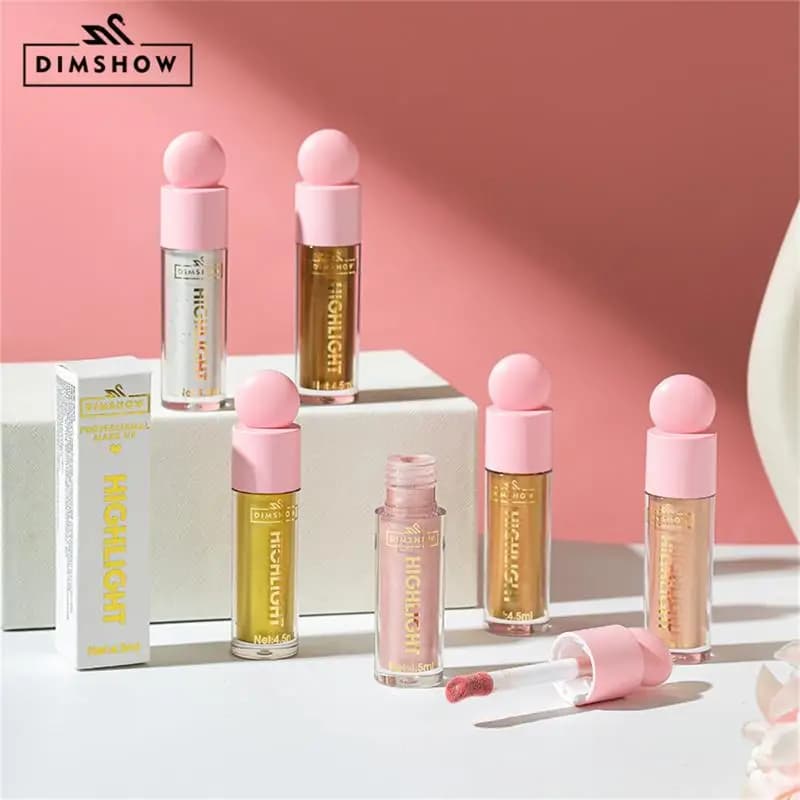 DIMSHOW Blush Opaque Liquid, Fard Velvet, Long-lasting Pigment, Natural Guance Tint, Blush Cream for Make-up