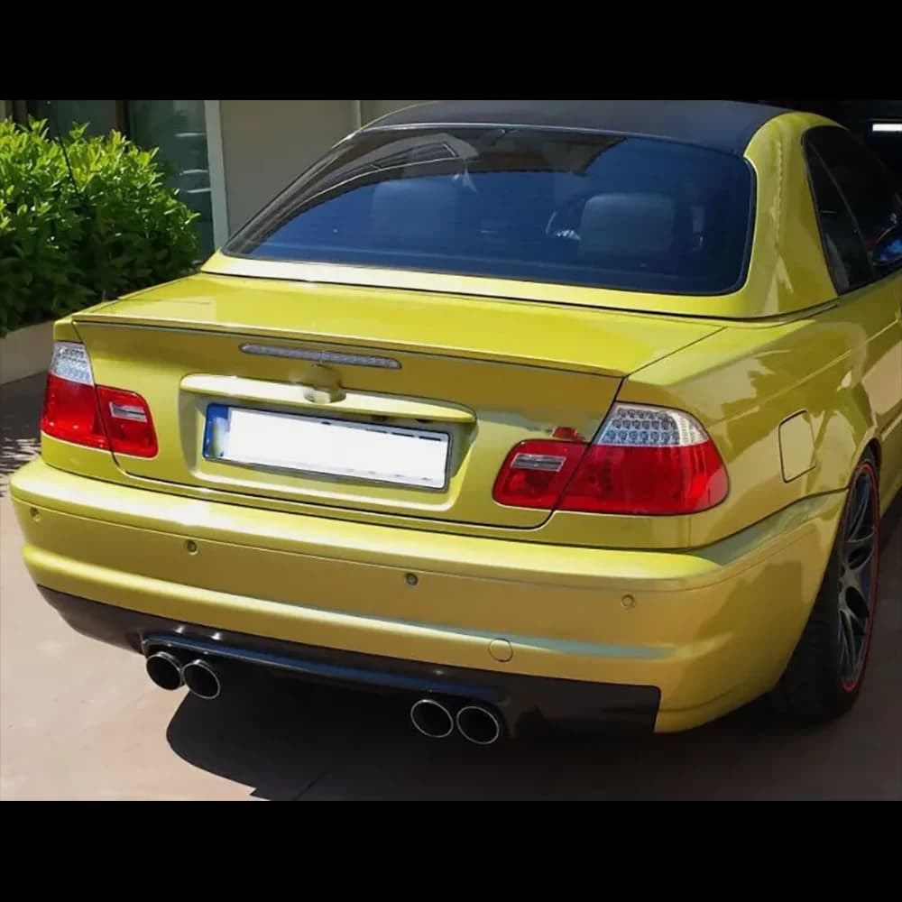 Car Rear Bumper Lip Diffuser Spoiler Carbon Fiber for BMW E46 M3 Coupe 2000 - 2006 FRP Rear Bumper Protection Guard Body Kits