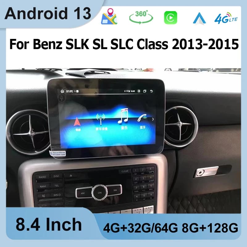 Prezzo di fabbrica Android 13 Multimediale Per Benz SLK SL SLC Classe 2013 -2015 Lettore Video Per Auto Multimediale di Navigazione GPS Bluetooth 4G