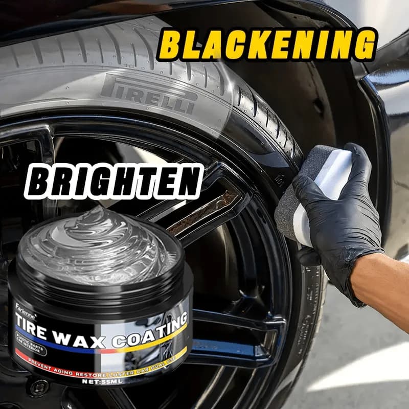 Kit di riparazione auto: cera interna nera, detergente per cruscotto, cura della plastica, trattamento dei pneumatici, balsamo per sedili, restauro di plastica esterno