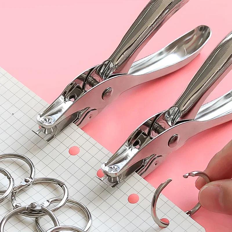 Single Hole Drilling Machine Capacity 8 Sheets Diameter 6 mm Hand Paper Drill Punches for scrapbooking for school material for home office
